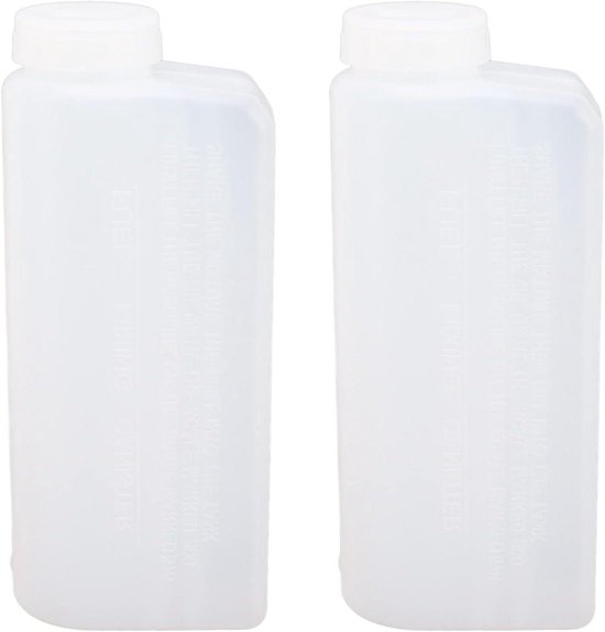 Brandstof Mengfles - Oliemengfles Mengcontainer - Tuingereedschap Onderhoud - Hoge Nauwkeurigheid - 600 ml - Wit