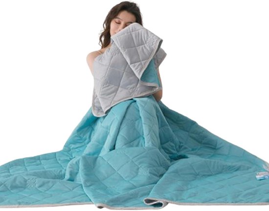 Brenzoos - Koeldekentje voor warm slapen, zomerademende ijskleurige zachte airconditioning koeldekentje voor warmslapers, dubbelzijdige wasbare quilt (donkergroen, 180 van Brenzoos