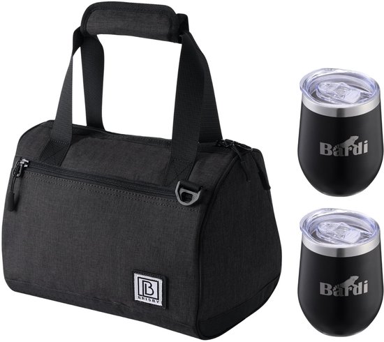 Brisby 10L Koeltas Zwart + Thermosbeker Set Zwart – Voor vrouwen die altijd onderweg zijn van Brisby