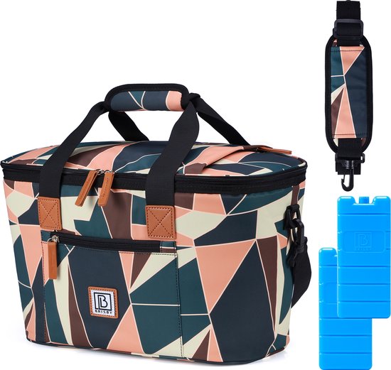 Brisby 4 Laags Geïsoleerde Koeltas - Boodschappentas 21 Liter - Abstract Colours van Brisby