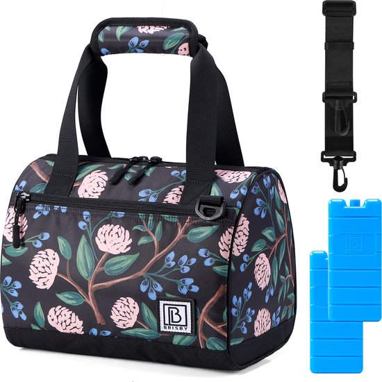 Brisby 4 Laags Geïsoleerde Koeltas - Lunchtas 10 Liter - Passion Flower van Brisby