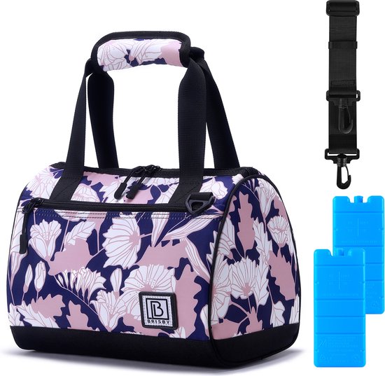 Brisby 4 Laags Geïsoleerde Koeltas - Lunchtas 10 Liter - Sweet Leaves van Merkloos