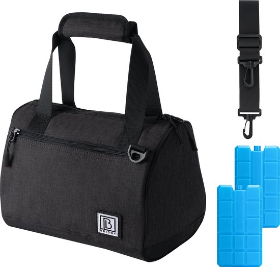 Brisby 4 Laags Geïsoleerde Koeltas - Lunchtas 10 Liter - Zwart van Brisby