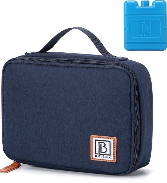 Brisby 4 Laags Geïsoleerde Koeltas - Lunchtas 2.5 liter - Blauw van Brisby