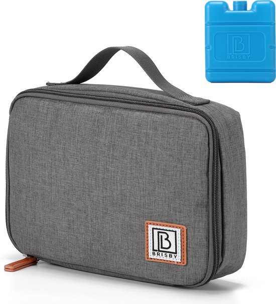 Brisby 4 Laags Geïsoleerde Koeltas - Lunchtas 2.5 liter - Donkergrijs van Brisby