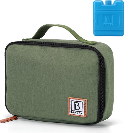 Brisby 4 Laags Geïsoleerde Koeltas - Lunchtas 2.5 liter - Groen van Brisby