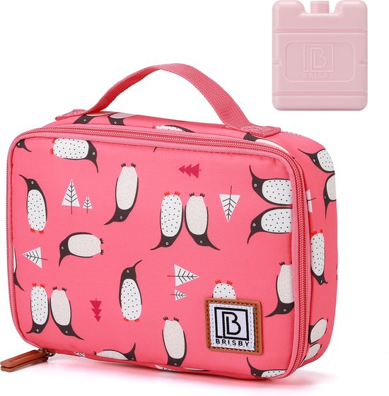 Brisby 4 Laags Geïsoleerde Koeltas - Lunchtas 2.5 liter - Pinguïn van Brisby