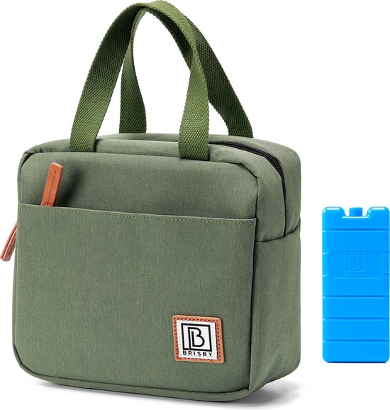 Brisby 4 Laags Geïsoleerde Koeltas - Lunchtas 4 liter - Groen van Brisby