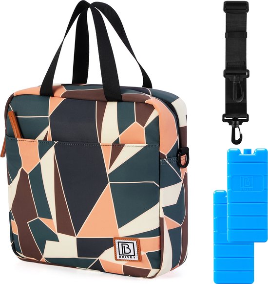 Brisby 4 Laags Geïsoleerde Koeltas - Lunchtas 7 liter - Abstract Colours van Brisby