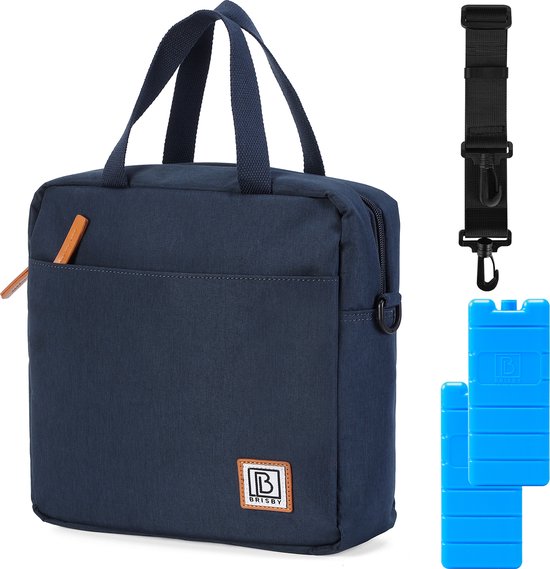 Brisby 4 Laags Geïsoleerde Koeltas - Lunchtas 7 liter - Blauw van Brisby