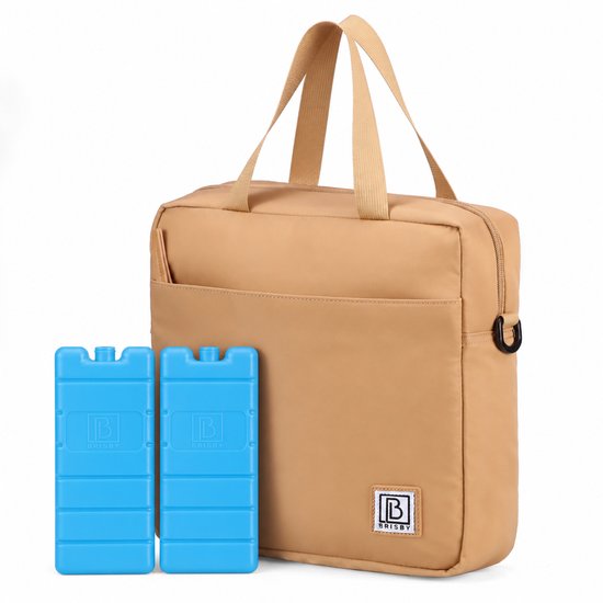 Brisby 4 Laags Geïsoleerde Koeltas - Lunchtas 7 liter - Camel Brown