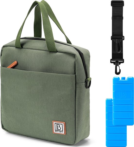 Brisby 4 Laags Geïsoleerde Koeltas - Lunchtas 7 liter - Groen van Brisby