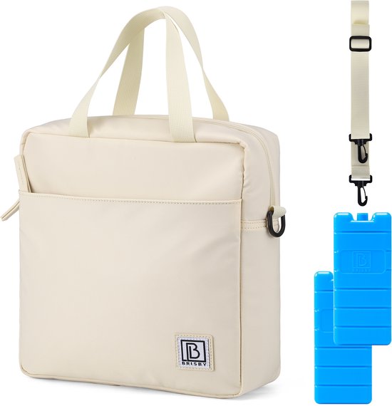 Brisby 4 Laags Geïsoleerde Koeltas - Lunchtas 7 liter - Smooth Creme van Brisby