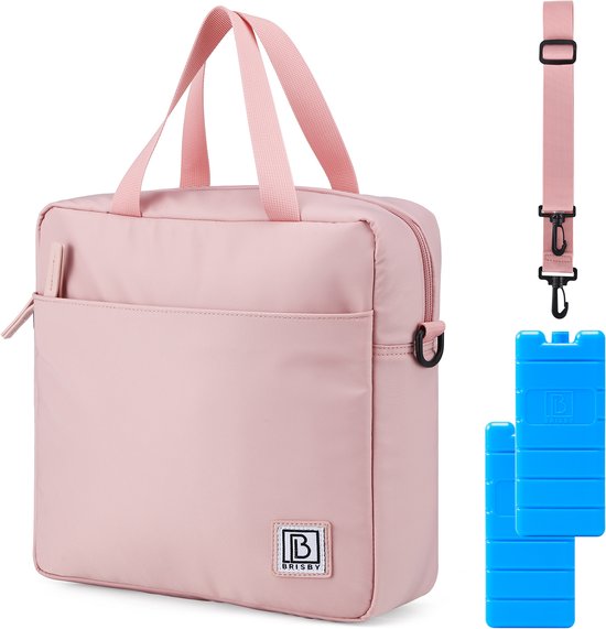 Brisby 4 Laags Geïsoleerde Koeltas - Lunchtas 7 liter - Smooth Pink van Brisby