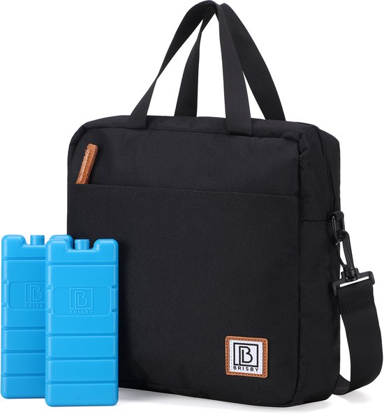 Brisby 4 Laags Geïsoleerde Koeltas - Lunchtas 7 liter - Zwart van Brisby