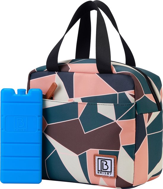 Brisby 4 Laags Geïsoleerde Koeltas - Lunchtas - Kolftas 4 liter - Abstract Colours van Brisby