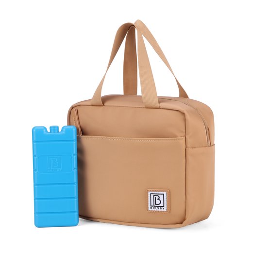 Brisby 4 Laags Geïsoleerde Koeltas - Lunchtas - Kolftas 4 liter - Camel Brown van Brisby