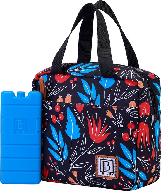 Brisby 4 Laags Geïsoleerde Koeltas - Lunchtas - Kolftas 4 liter - Night Flower van Brisby