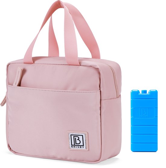 Brisby 4 Laags Geïsoleerde Koeltas - Lunchtas - Kolftas 4 liter - Smooth Pink van Merkloos