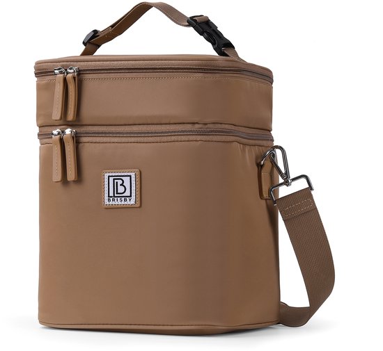 Brisby Koeltas 12 Liter – Lunchtas voor Werk & Onderweg – 2 Geïsoleerde Vakken – Inclusief 2 Koelelementen – Tot 10 Uur Koel - True Terracotta