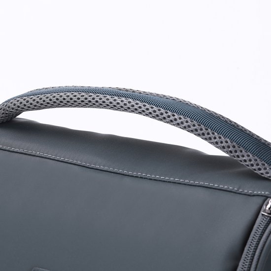 Brisby Koeltas Lunchtas 11 Liter – 4-Laags Geïsoleerd – Inclusief 2 Koelelementen – 2 Compartimenten – Schouderband – Tot 10 Uur Koel - Urban Blue van Brisby