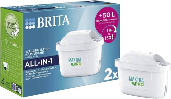 Brita Maxtra Pro All-In-1 Waterfilterpatronen 2 Stuks van BRITA