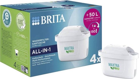 Brita Maxtra Pro All-In-1 Waterfilterpatronen 4 Stuks van BRITA