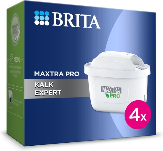 BRITA MAXTRA PRO Kalk Expert Filterpatronen – 4 Stuks – Vermindert kalk, chloor, lood van BRITA