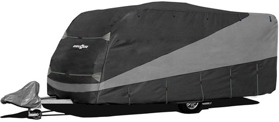 Brunner Caravanhoes Design 12M - Voor Caravans van 550-600 cm - Ademend & Waterafstotend - 4-Lagen UV-Bescherming - Windvast - Met Opbergtas