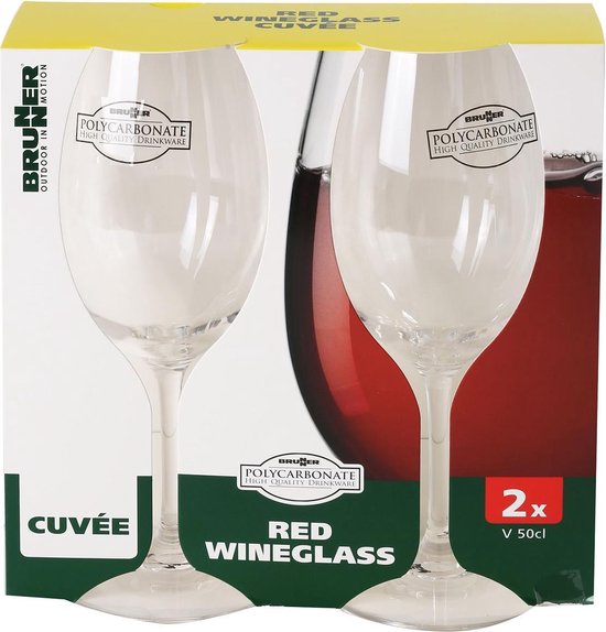 Brunner Cuvée rode wijnglas Cuvée 60 cl 2 stuks van Brunner