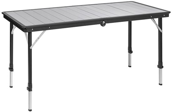 Brunner Dinemic 6 - Campingtafel 150 x 80 x 68 cm - Aluminium frame - Honingraat blad - Verstelbare poten en draagtas van Merkloos