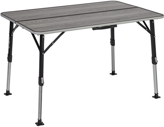Brunner ELÙ Duplit NG - Campingtafel 110 x 75 x 49/70 cm - Aluminium frame - Verstelbare poten - Honingraat blad