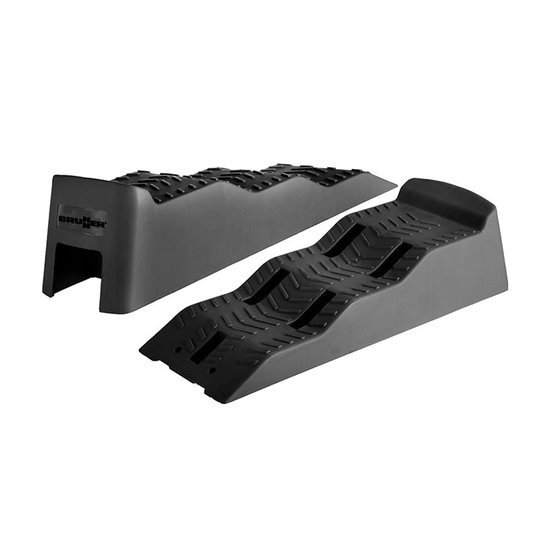 Brunner Equalizer XL Zwarte Level Pads - 2 Stuks - Antislip Onderlegplaten voor Caravan, Camper of Trailer - Extra Groot en Weerbestendig