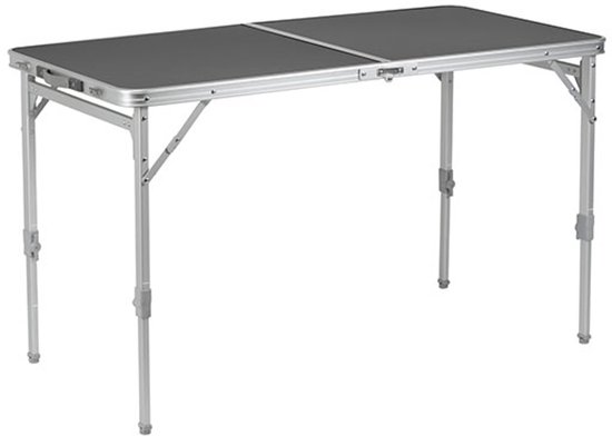 Brunner Flatpack 4 - Campingtafel 120 x 60 x 43/70 cm - Aluminium frame - Verstelbare hoogte - Compact inklapbaar ontwerp van Merkloos