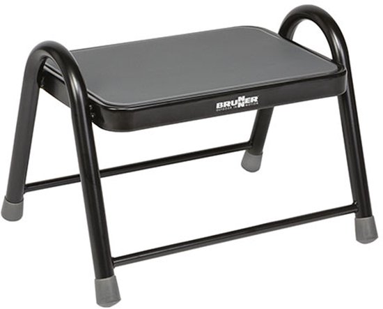 Brunner King Opstapje - Zwart - Stalen Opstapje voor Camper & Caravan - Met Antisliprubber - 150 kg Draagkracht