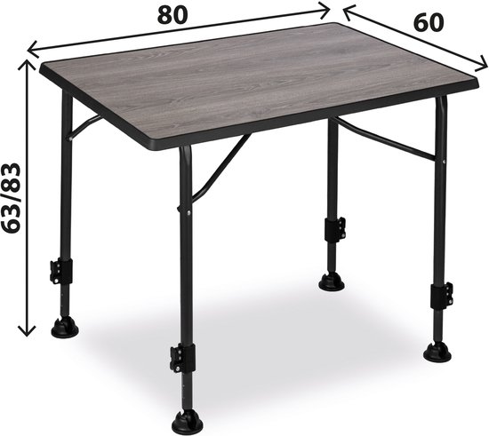 Brunner Lineair Grijshout 80 - campingtable