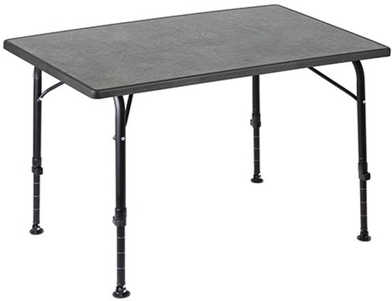 Brunner Recreo 80 - Campingtafel 80 x 60 x 50/70 cm - Sevelit blad - Verstelbare poten - Aluminium frame van Merkloos