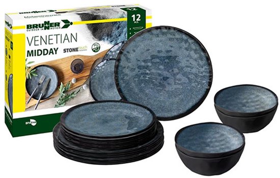 Brunner Venetian Midday - melamine serviesset (12 delig)