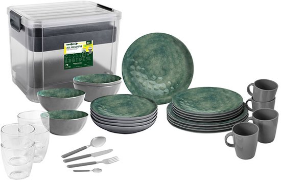 Brunner Venetian Sea Green All Inclusive VIP - melamine serviesset (40 delig)