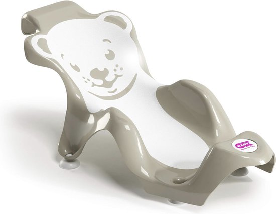 Buddy Anti-Slip Ergonomic Baby Bath Support Seat, Taupe van BUD