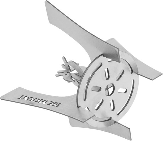 Buiten Grill Statief - Kampvuur Kookrek - Kamperen Koken - Hittebestendig Roestvrij Staal - 9.5 x 7 x 7 cm