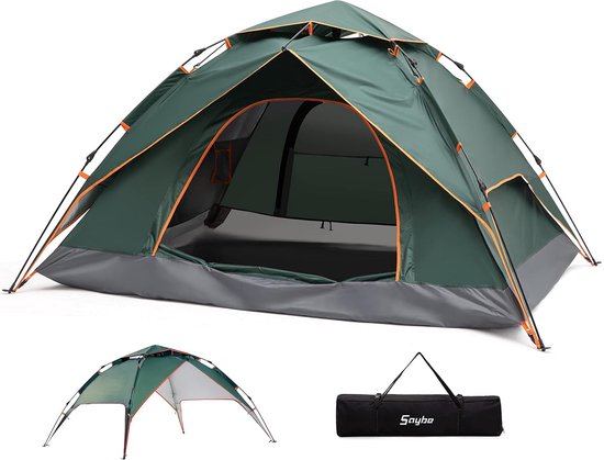 Buiten kamperen 2-3 personen waterdichte tent Dubbellaagse Pop-up tent van Forceatt