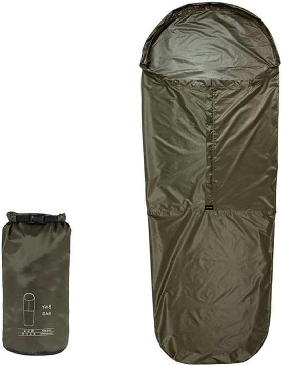 Buiten Slaapzak - Nood Bivak - Kamperen Wandelen - Warmte Reflectie - 220 x 85 cm - Rood