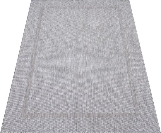 Buitentapijt - Tuinkleed Balkontapijt - Buiten Leven - Weerbestendig Polypropyleen - 280 x 370 cm - Zilver
