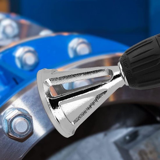 Burrverwijderaar voor Externe Vormen - Snelle Reparatie van Beschadigd Metaal met Hexagonale en Driehoekige Schacht, Ideaal voor Precisiewerk en Metaalbewerking