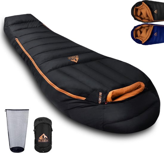 Bürts Winter Down Sleeping Bag, XXL Large, 0°C Sleeping Bag for Adults (0°C to -12°C) Ultra Light for Camping, Hiking - ShopVlot