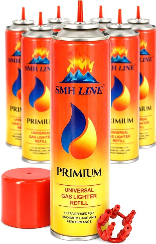 Butaan gas navullingen 12 x 300ml - Universele lighter navulling - 100% puur gas - Eenvoudig te gebruiken - SnelShoppen