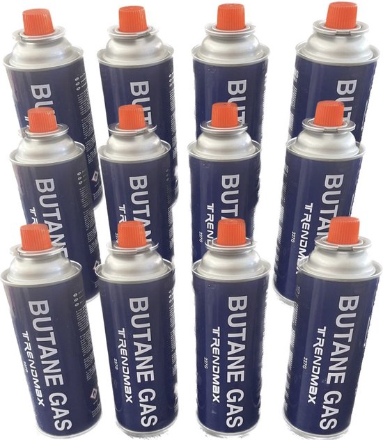 Butaan gasbussen - Butaan gasflessen - 12 stuks a 227 gram - Langdurig - Gasbus navulling - Trendmax van Trendmax