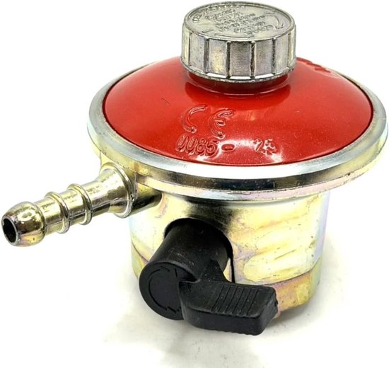 Butaangas drukregelaar 29-70mbar - 22mm Clip-On - Quick Fit installatie - Geschikt voor campingkachels - ShopVlot