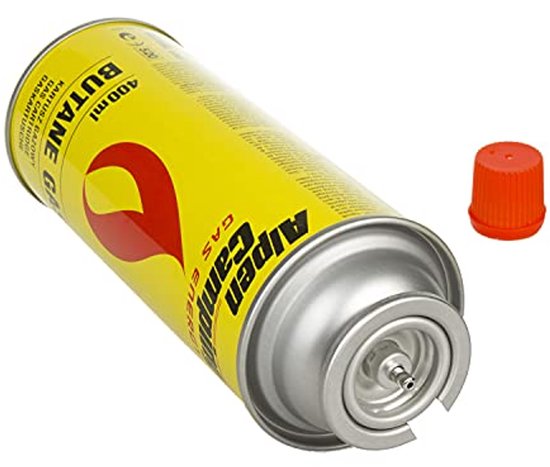 Butan gaspatroon 400 ml voor camping en outdoor kooktoestellen - set van 24 stuks